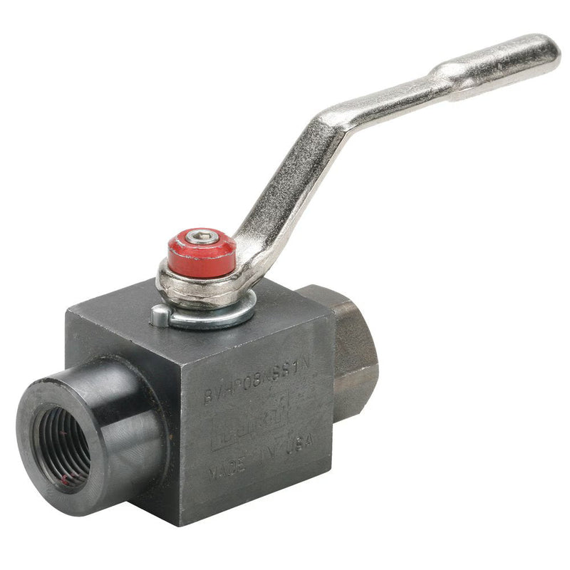 V500HP-12 by Parker | Ball Valve | 3/4" Female NPT Thread | 8.61" Length | Straight | Carbon Steel