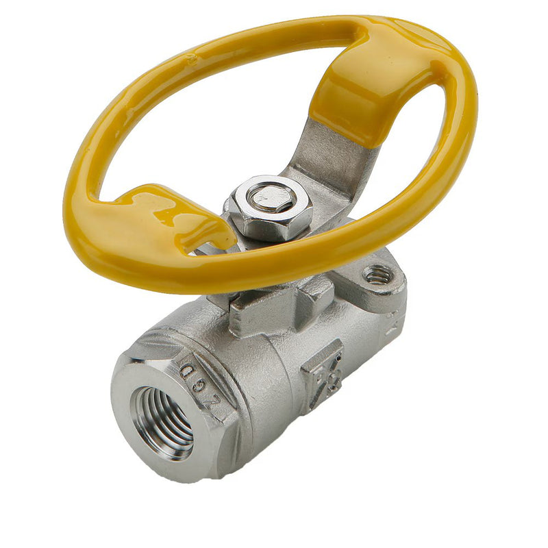 V502SS-16-21 by Parker | Ball Valve | 1" Female NPT Thread | 1-5/8" Hex (B/C) | 5.36" Length | Straight | Stainless Steel
