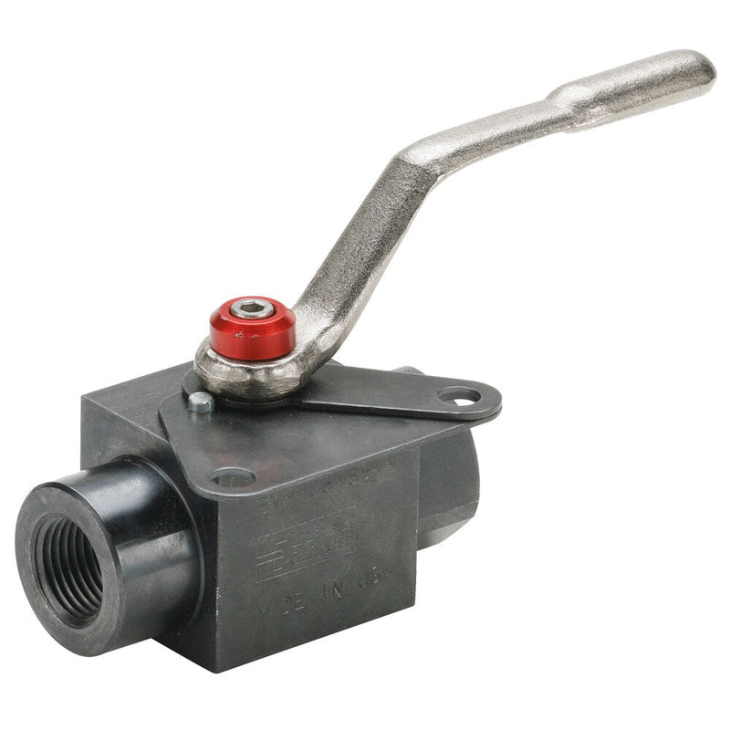 VP500HP-4 by Parker | Ball Valve | 1/4" Female NPT Thread | 5.97" Length | Straight | Carbon Steel