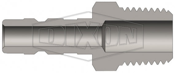 A1M1-B by Dixon Valve | Pneumatic Quick Disconnect Coupling | A-Series | 1/8" Male NPTF x 1/8" Body Size | Compact Plug | Brass