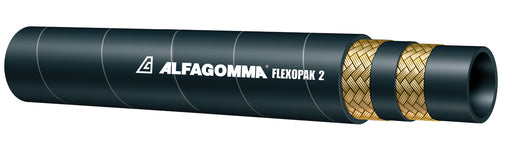 TF2MT-06 Alfagomma by Kuriyama | TF2MT Series | SAE 100R16 | Minetuff Hydraulic Hose | Double Compact Wire Braid | 3/8" ID | 0.66" OD | 5000 PSI