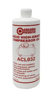 ACL032-P12 by Coilhose | Air Compressor Oil | 32 oz. (1 Quart) 12 bottles