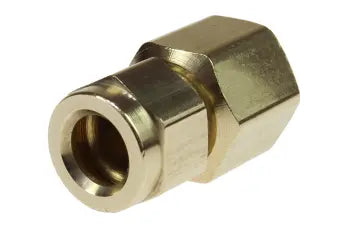 CRF0808 by Coilhose | Nylon Hose Fitting | Female Rigid | 1/2" Hose ID x 1/2" Female NPT Thread | Straight | Brass