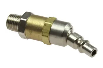 14-06BS by Coilhose | Coilflow™ Ball Swivel Connector | ARO Interchange | 1/4" Connector x 3/8" Male NPT Thread | Steel/Brass