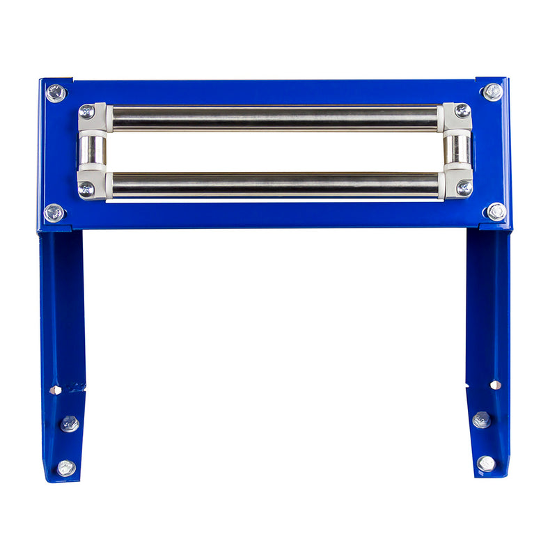 15353-12 by Coxreels | 4-Way Top Roller Bracket for Hand Crank & Motorized Hose Reels | 12" Drum Width | Steel