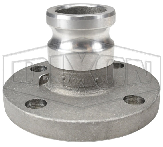 200-AL-AL by Dixon Valve | Cam & Groove Flange Adapter | 2" Adapter x 150# Flange | 3/4" Flange Thickness | Aluminum