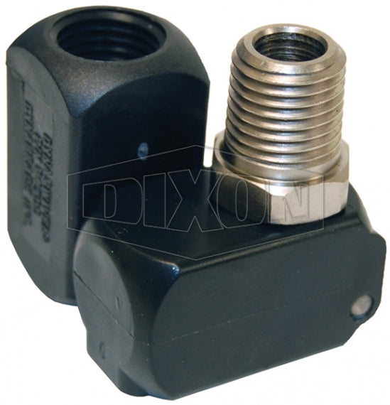 D344U by Dixon Valve | Pneumatic Air Tool Swivel | 1/4" Male NPT x 1/4" Female NPT | 150 PSI | Composite