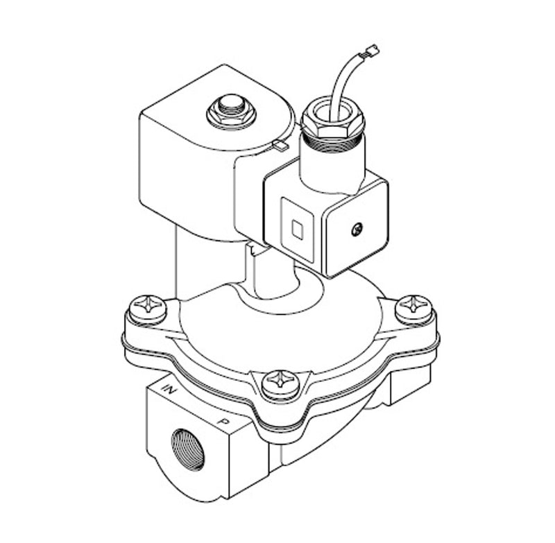 339317 by Alemite | FCS Air Solenoid | 3/8" Female NPTF Inlet/Outlet | 150 PSI | 10 watts