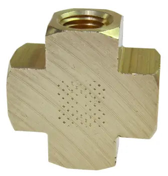 X006 by Coilhose | Pipe Fitting | 3/8" Female NPT Thread | Cross | Brass