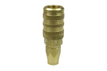 15X4PR by Coilhose | Flexcoil Air Hose Fitting | 1/4" 6-Point Industrial Coupler | 1/4" Hose ID PUR