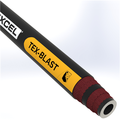 BLAST-.50-50N by Texcel | TEX-BLAST Series | Sandblast Hose | 1/2" Hose ID | 150 PSI | Black | 50ft Length