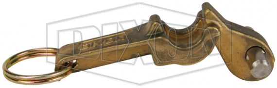 BH6 by Dixon Valve | Boss-Lock Cam & Groove Replacement Handle | fits 6" and 8" Coupler Size | Brass