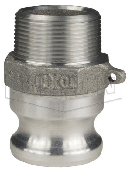 150-F-AL by Dixon Valve | Cam & Groove Adapter | Type F | 1-1/2" Adapter x 1-1/2" Male NPT | Aluminum
