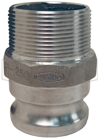 200-F-AL by Dixon Valve | Cam & Groove Adapter | Type F | 2" Adapter x 2" Male NPT | Aluminum