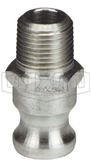 50-F-AL by Dixon Valve | Cam & Groove Adapter | Type F | 1/2" Adapter x 1/2" Male NPT | Aluminum
