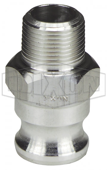 75-F-AL by Dixon Valve | Cam & Groove Adapter | Type F | 3/4" Adapter x 3/4" Male NPT | Aluminum
