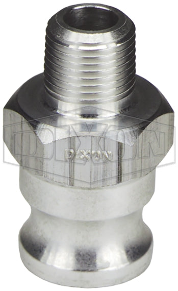 7550-F-AL by Dixon Valve | Cam & Groove Adapter | Type F | 3/4" Adapter x 1/2" Male NPT | Aluminum
