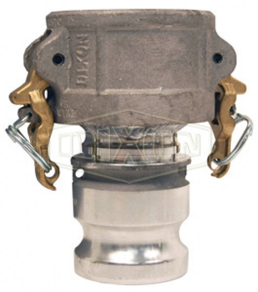 ADA8060 by Dixon Valve | Boss-Lock Cam & Groove Reducer (Jump Size) | Type DA | 8" Coupler x 6" Adapter | Aluminum