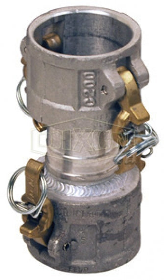 ADD2030 by Dixon Valve | Boss-Lock Cam & Groove Spool Reducer (Jump Size) Coupler | Type DD | 2" Coupler x 3" Coupler | Aluminum