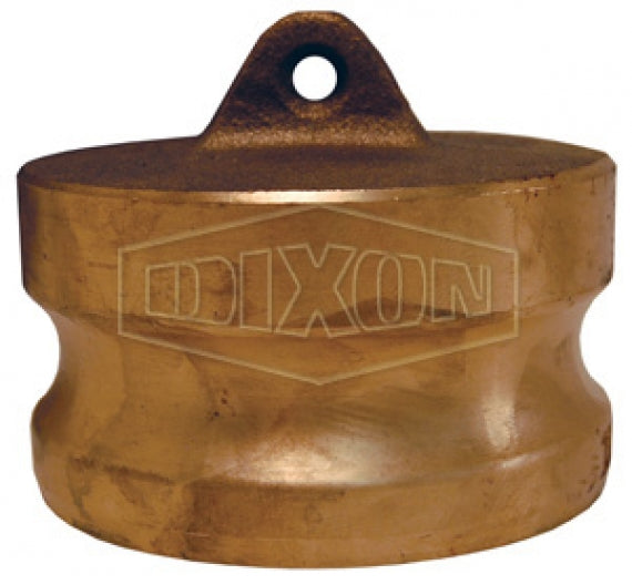 400-DP-BR by Dixon Valve | Cam & Groove Dust Plug | Type DP | 4" Adapter End | Brass