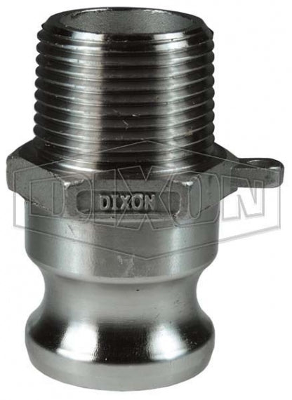 150-F-SS by Dixon Valve | Cam & Groove Adapter | Type F | 1-1/2" Adapter x 1-1/2" Male NPT | 316 Stainless Steel