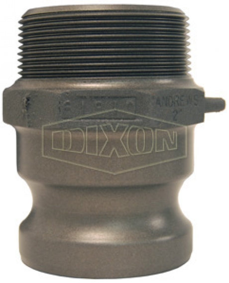 400-F-ALH by Dixon Valve | Cam & Groove Adapter | Type F | 4" Adapter x 4" Male NPT | Aluminum Hard Coat