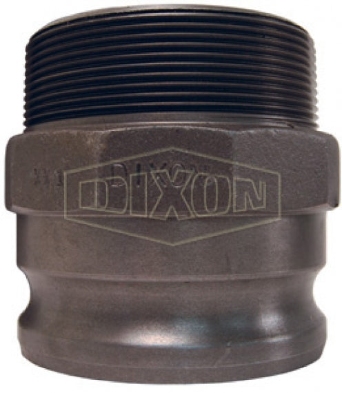 150-F-MI by Dixon Valve | Cam & Groove Adapter | Type F | 1-1/2" Adapter x 1-1/2" Male NPT | Unplated Malleable Iron
