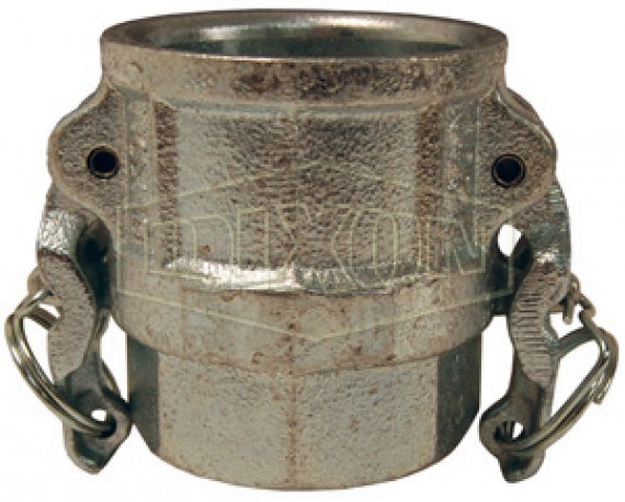 ID300 by Dixon Valve | Boss-Lock Cam & Groove Coupler | Type D | 3" Coupler x 3" Female NPT | Plated Malleable Iron
