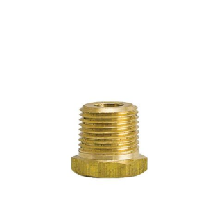PRB-8-4 Breco by Foster | Reducer Bushing | 1" Male NPT Thread x 1/2" Female NPT Thread | Straight | Brass
