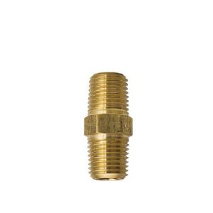B-370-0202 Breco by Foster | Hex Nipple | 1/8" Male NPT Thread x 1/8" Male NPT Thread | Straight | Brass