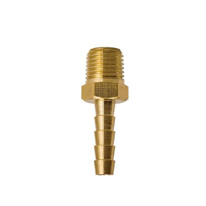 HBM-5-1 Breco by Foster | Hose Barb Fitting | 5/16" Hose Barb x 1/8" Male NPT Thread | Straight | Brass
