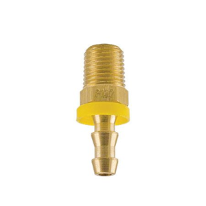 POM-4-6 Breco by Foster | Push-Lock Hose Barb | 1/2" Push-On Hose Barb x 3/4" Male NPT Thread | Straight | Brass