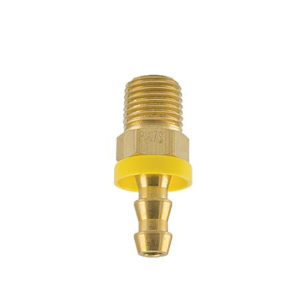 POS-2-2 Breco by Foster | Push-Lock Hose Splicer | 1/4" Hose Barb x 1/4" Hose Barb | Straight | Brass