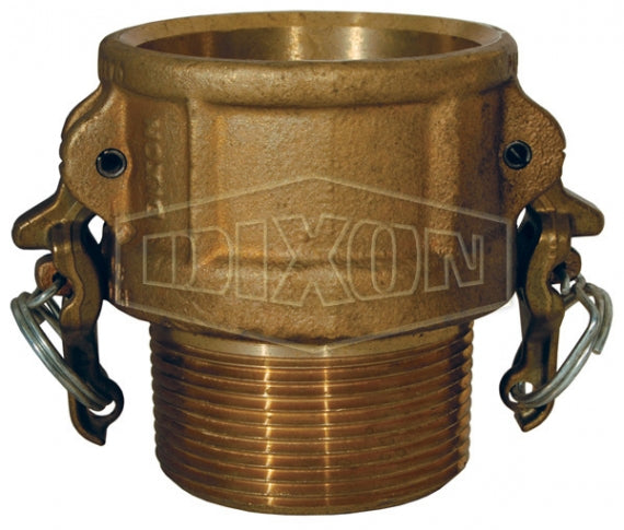 BB100 by Dixon Valve | Boss-Lock Cam & Groove Coupler | Type B | 1" Coupler x 1" Male NPT | Brass