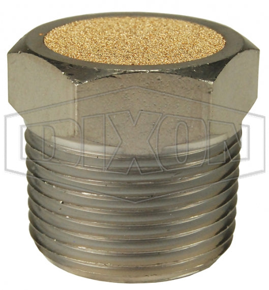 ASP-8BV by Dixon Valve | Pneumatic Breather Vent | 1" Male NPT | 150 PSI | Nickel-Plated Steel