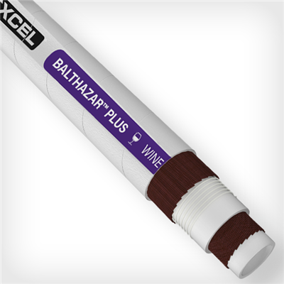 BZAR-3.0 by Texcel | BALTHAZAR PLUS™ Series | Winery Hose | 3" Hose ID | 250 PSI | 29 in/Hg Vacuum Rated | Gray