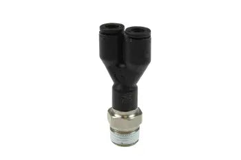 CL882502 by Coilhose | COILOCK™ Push-To-Connect Fitting | Dual Tube Male Connector | 5/32" Tube OD x 1/8" Male NPT Thread | Y