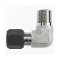 C2501-24-24-SS by Brennan Inc. | -24 Bite Type x -24 Male Pipe | 90° Elbow | Stainless Steel