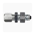 C2707-04-04 by Brennan Inc. | -04 Male JIC x -04 Bite Type Bulkhead | Straight | Steel