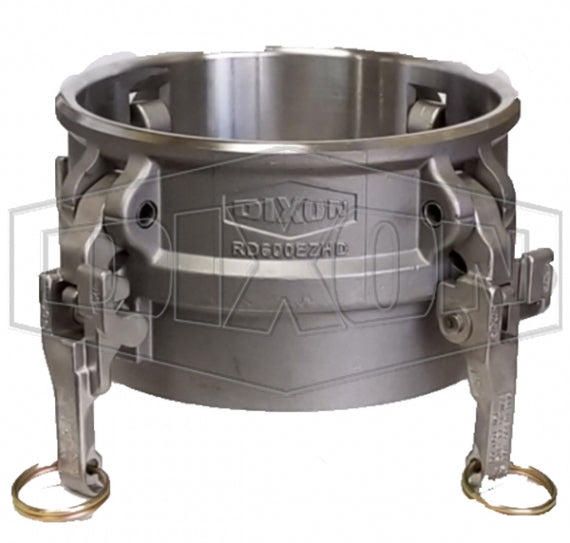RD600EZHD by Dixon Valve | EZ Boss-Lock Cam & Groove Coupler | Type D | 6" Coupler x 6" Female NPT | Heavy Duty 316 Stainless Steel