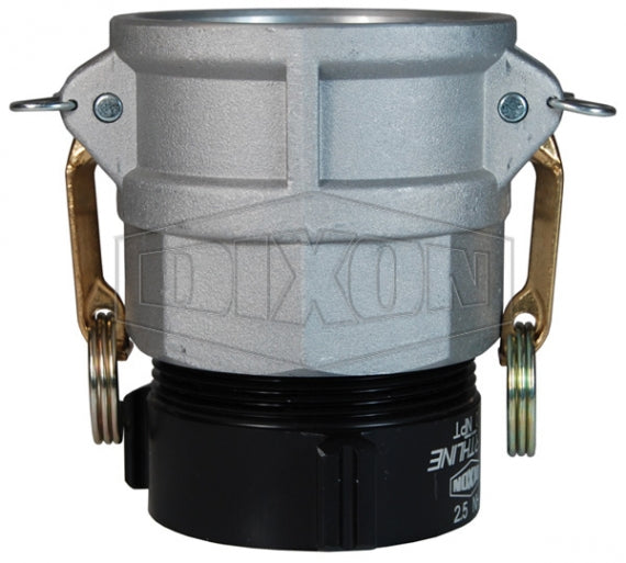 G150-D-ALNST by Dixon Valve | Cam & Groove Coupler | Type D | 1-1/2" Coupler x 1-1/2" Female NST(NH) | Aluminum