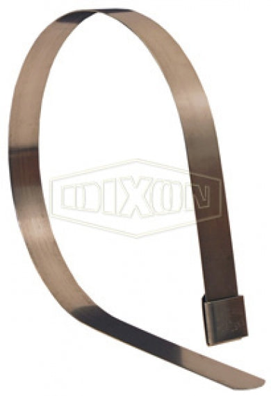 FOS14 by Dixon Valve | FO-Series | Open End Center Punch Band Clamp | 5/8" Band Width | 3-1/2" Clamp ID | 300 Stainless Steel Band | 302 Stainless Steel Buckle