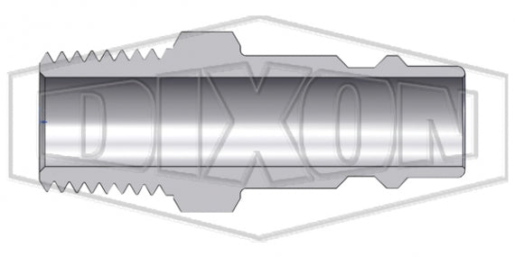 CJ3M3-B by Dixon Valve | Pneumatic Quick Disconnect Coupling | CJ-Series | 3/8" Male NPT x 3/8" European Interchange | Plug | Brass