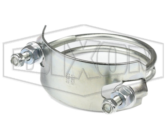 SC800 by Dixon Valve | Spiral Clamp | Clockwise | 8" Size | Hose OD Range: from 8-32/64" to 9-16/64" | Right Hand | Plated Steel