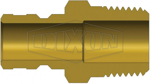 CM3M3-B by Dixon Valve | Hydraulic Quick Disconnect Coupling | CM-Series | 3/8" Male NPTF x 3/8" Industrial Mold Interchange | Plug | Brass