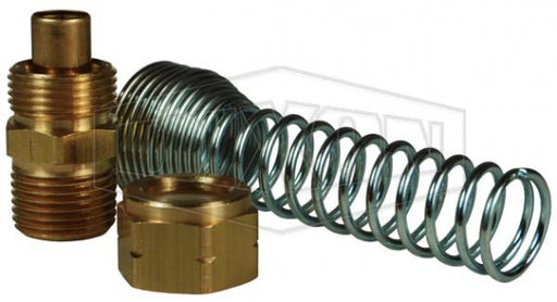 RK118 Coil-Chief by Dixon Valve | Assembly Kit for Self-Storing Air Hose | 1/2" Male NPT Fittings | Male Rigid | Brass