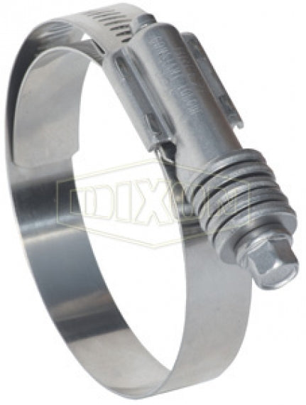 CT500L by Dixon Valve | Style CT | Constant Torque Worm Gear Clamp | 5/8" Band Width | Hose OD Range: from 4-1/4" to 5-1/8" | 300 Stainless Steel Band | Carbon Steel Screw