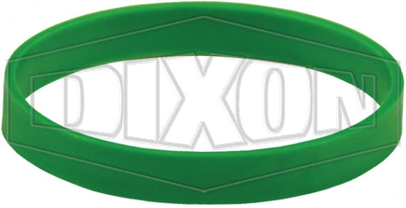 6HTBAND-G by Dixon Valve | HT-Series | Correct Connect® Coupler Band | for Hydraulic Quick Disconnect Couplings | 3/4" Body Size | Green | Polyurethane