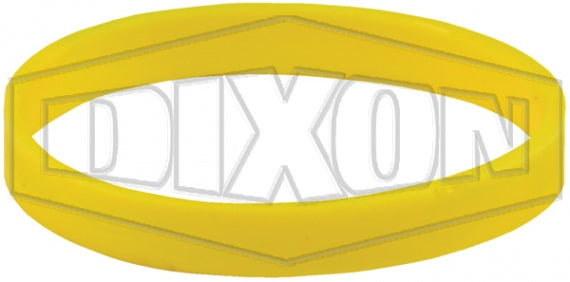 3HTBAND-Y by Dixon Valve | HT-Series | Correct Connect® Coupler Band | for Hydraulic Quick Disconnect Couplings | 3/8" Body Size | Yellow | Polyurethane