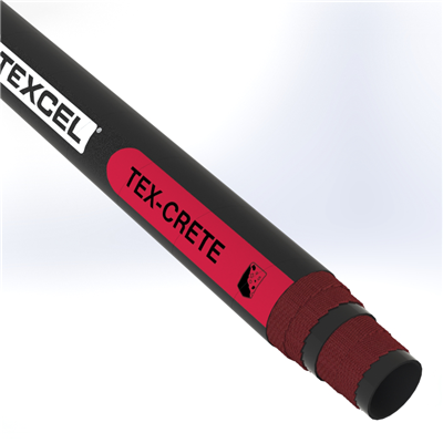 CRETE-4.5 by Texcel | TEX-CRETE Series | Textile Concrete Hose | 4-1/2" Hose ID | 1230 PSI | Black